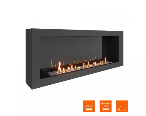 Биокамин SteelHeat WALL ONE 1400 черный Биокамин SteelHeat WALL ONE 1400 черный
