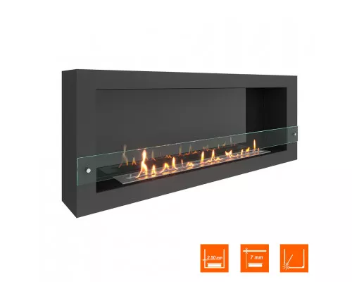 Биокамин SteelHeat WALL ONE 1400 черный Биокамин SteelHeat WALL ONE 1400 черный